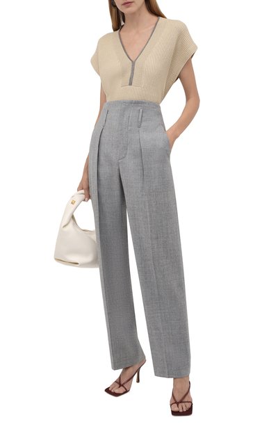Шерстяные брюки BRUNELLO CUCINELLI, арт. MB597P7789, фото 2