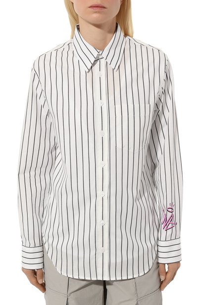 Хлопковая рубашка ZADIG AND VOLTAIRE, арт. WWSH00488, фото 3