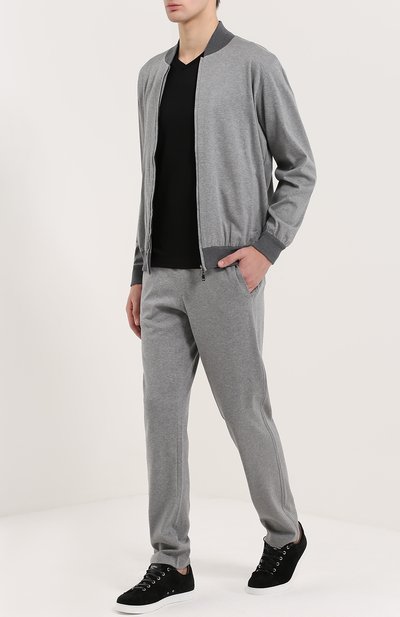 Хлопковый спортивный костюм с контрастными манжетами BRIONI, арт. UJ4E/P3607, фото 3