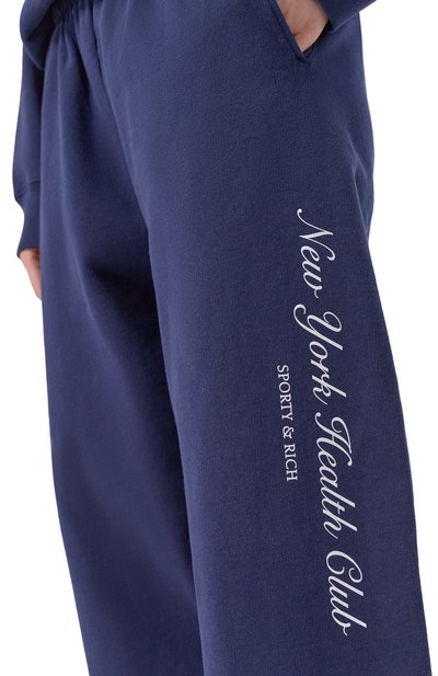 Хлопковые брюки SPORTY AND RICH, арт. PA03666043BL106, фото 5