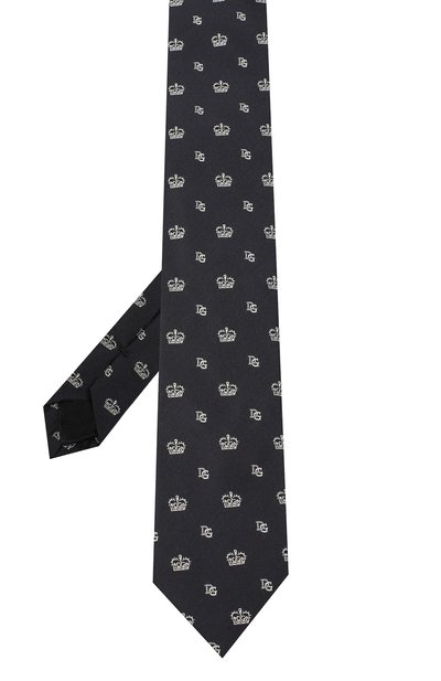 Шелковый галстук DOLCE & GABBANA синего цвета по цене 23050 руб., арт. GT149E/G0JMP, фото 2 Шелковый галстук DOLCE & GABBANA, арт. GT149E/G0JMP, фото 2