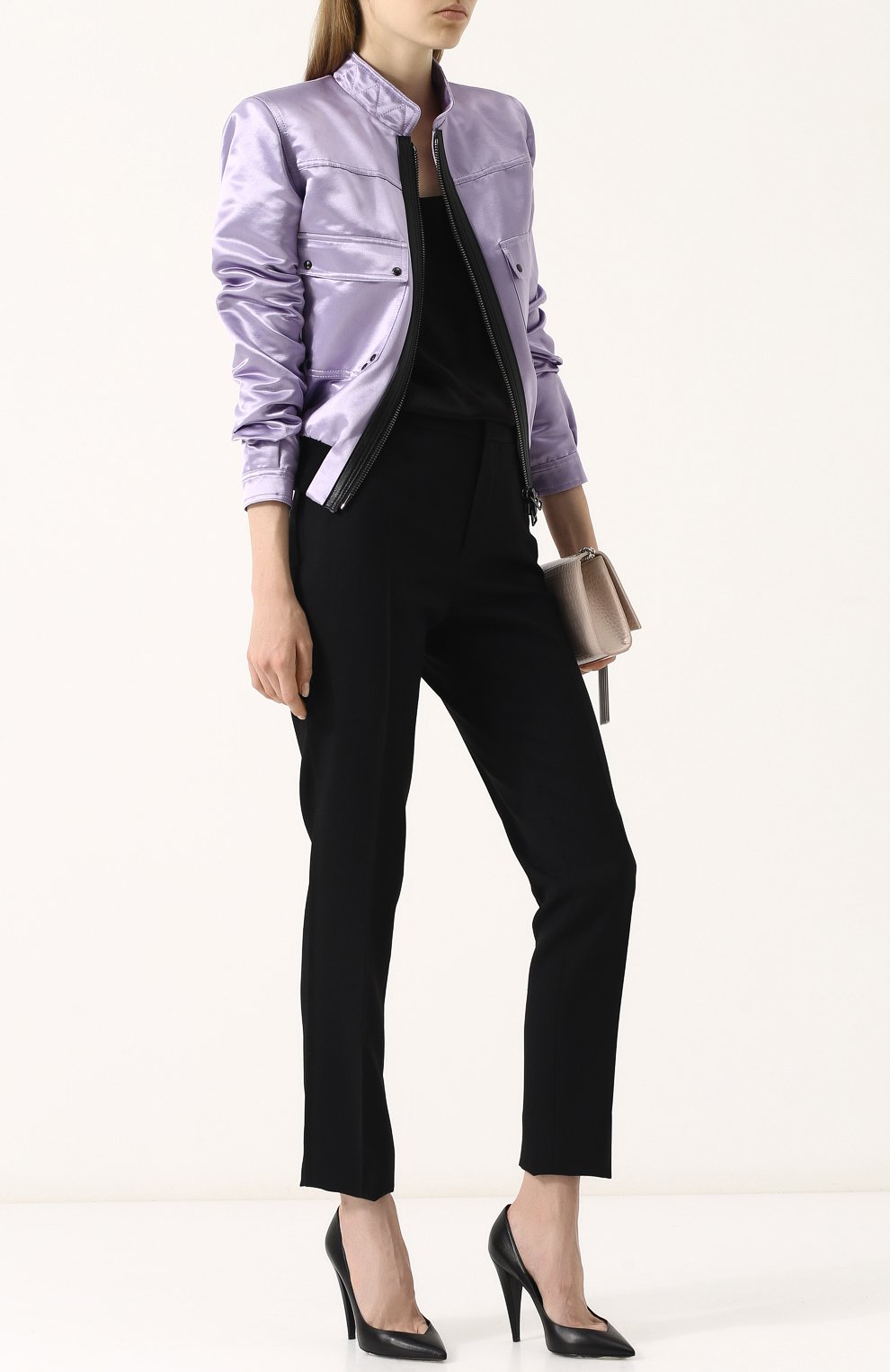 Бомбер из смеси хлопка и шелка с воротником-стойкой TOM FORD, арт. CS0989-FAX394, фото 2