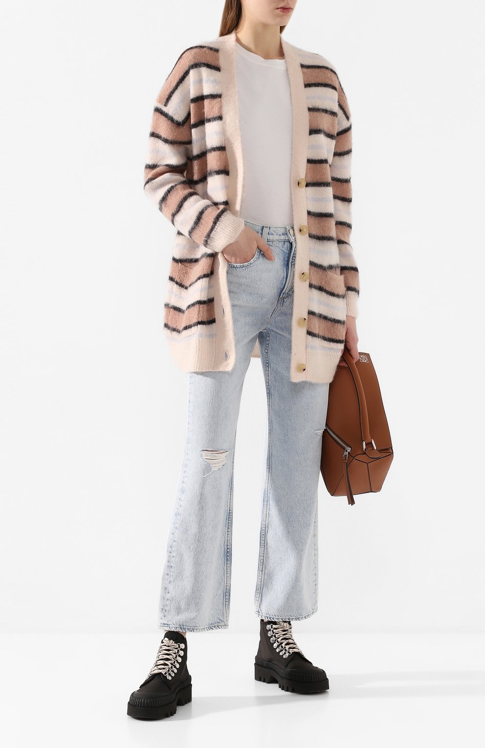 Кардиган ACNE STUDIOS розового цвета по цене 38550 руб., арт. A60148/W, фото 2 Кардиган ACNE STUDIOS, арт. A60148/W, фото 2