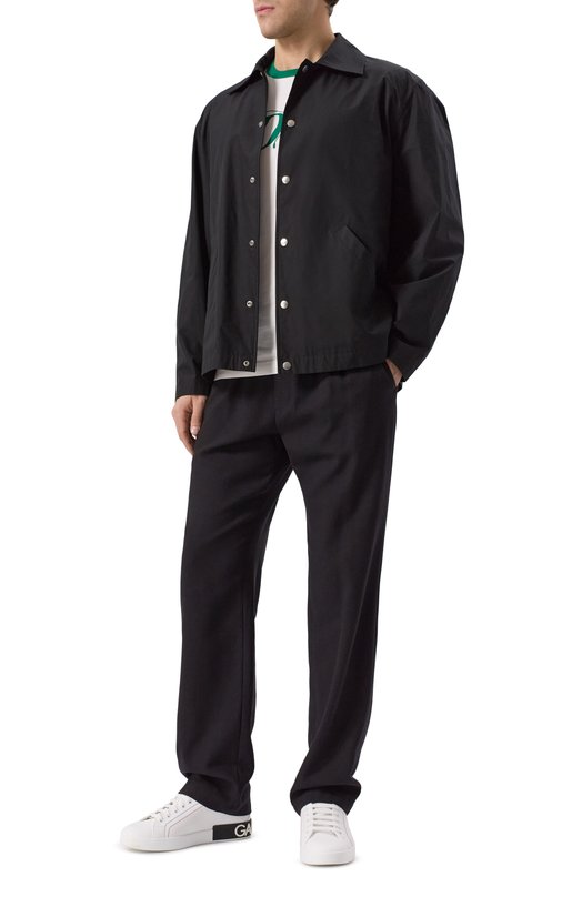 Кожаные кеды Portofino Dolce & Gabbana CS2216/AH526 Белый  CS2216/AH526 Фото 2