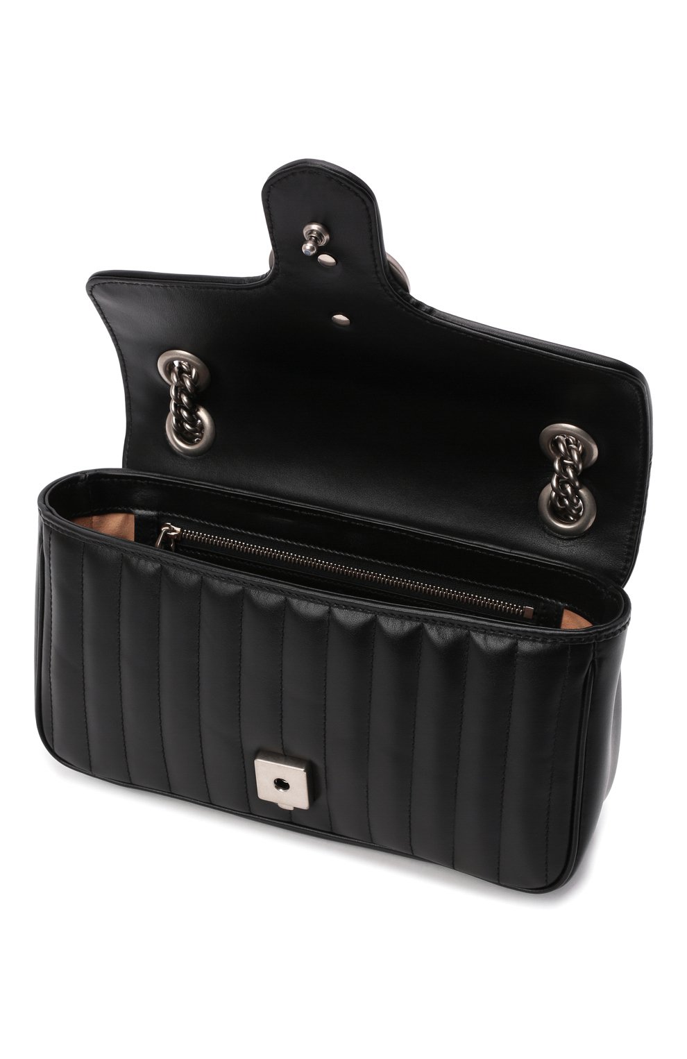 Сумка gg marmont 2.0 small GUCCI черного цвета по цене 288000 руб., арт. 443497/UM8AN, фото 5 Сумка gg marmont 2.0 small GUCCI, арт. 443497/UM8AN, фото 5