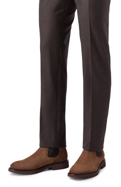 Замшевые челси DOUCAL'S светло-коричневого цвета по цене 54500 руб., арт. DU1343GEN0UF009T, фото 3 Замшевые челси DOUCAL'S, арт. DU1343GEN0UF009T, фото 3