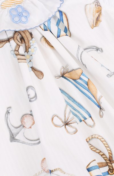 Хлопковый песочник с принтом MONNALISA, арт. 351200AF, фото 3