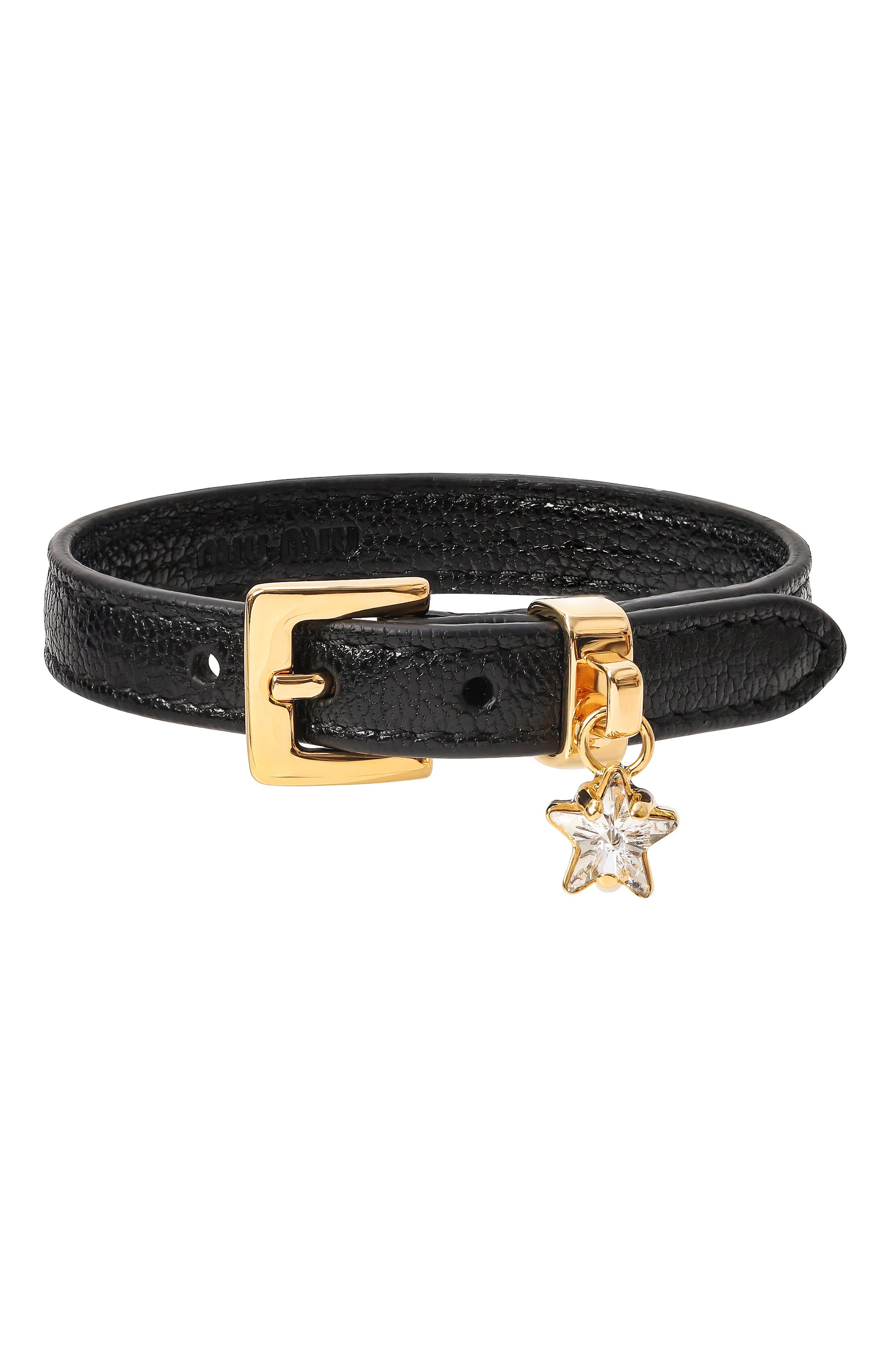 Браслет MIU MIU черного цвета по цене 31000 руб., арт. 5IB314-034-F0002, фото 1 Браслет MIU MIU, арт. 5IB314-034-F0002, фото 1