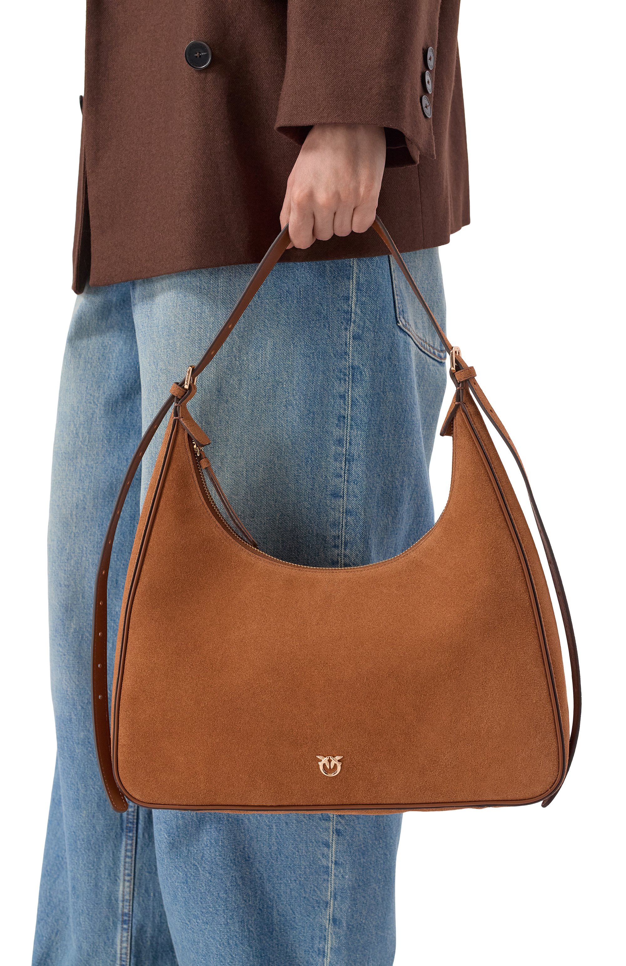 Сумка miss pinko classic PINKO коричневого цвета по цене 48500 руб., арт. 106167/A0F6, фото 2 Сумка miss pinko classic PINKO, арт. 106167/A0F6, фото 2