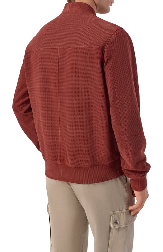 Замшевый бомбер MVST M26.2PM.L026/L016 Бордовый  M26.2PM.L026/L016 Фото 4