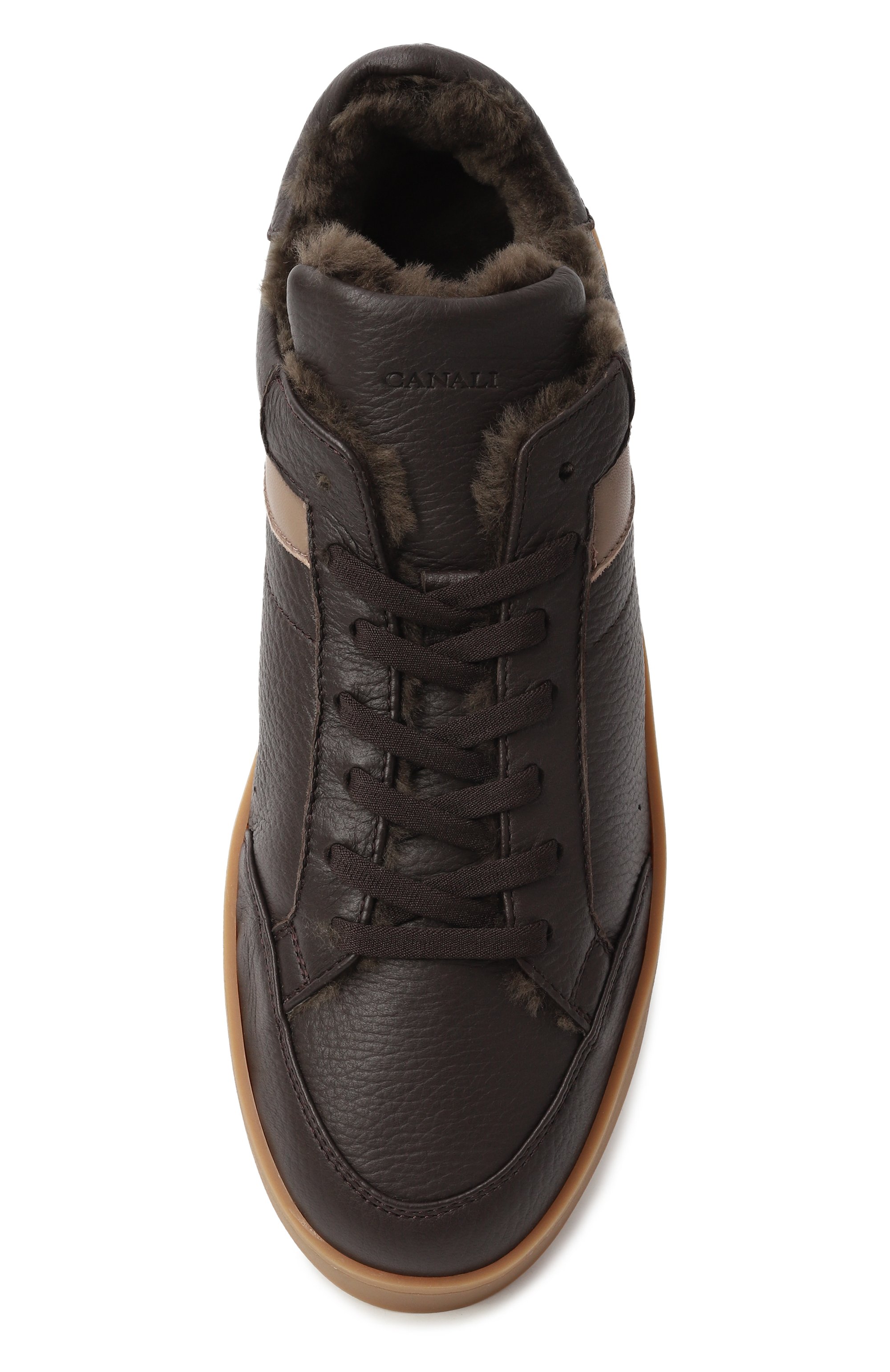 Кожаные кеды nuvola CANALI, арт. 493203/RC01199, фото 6