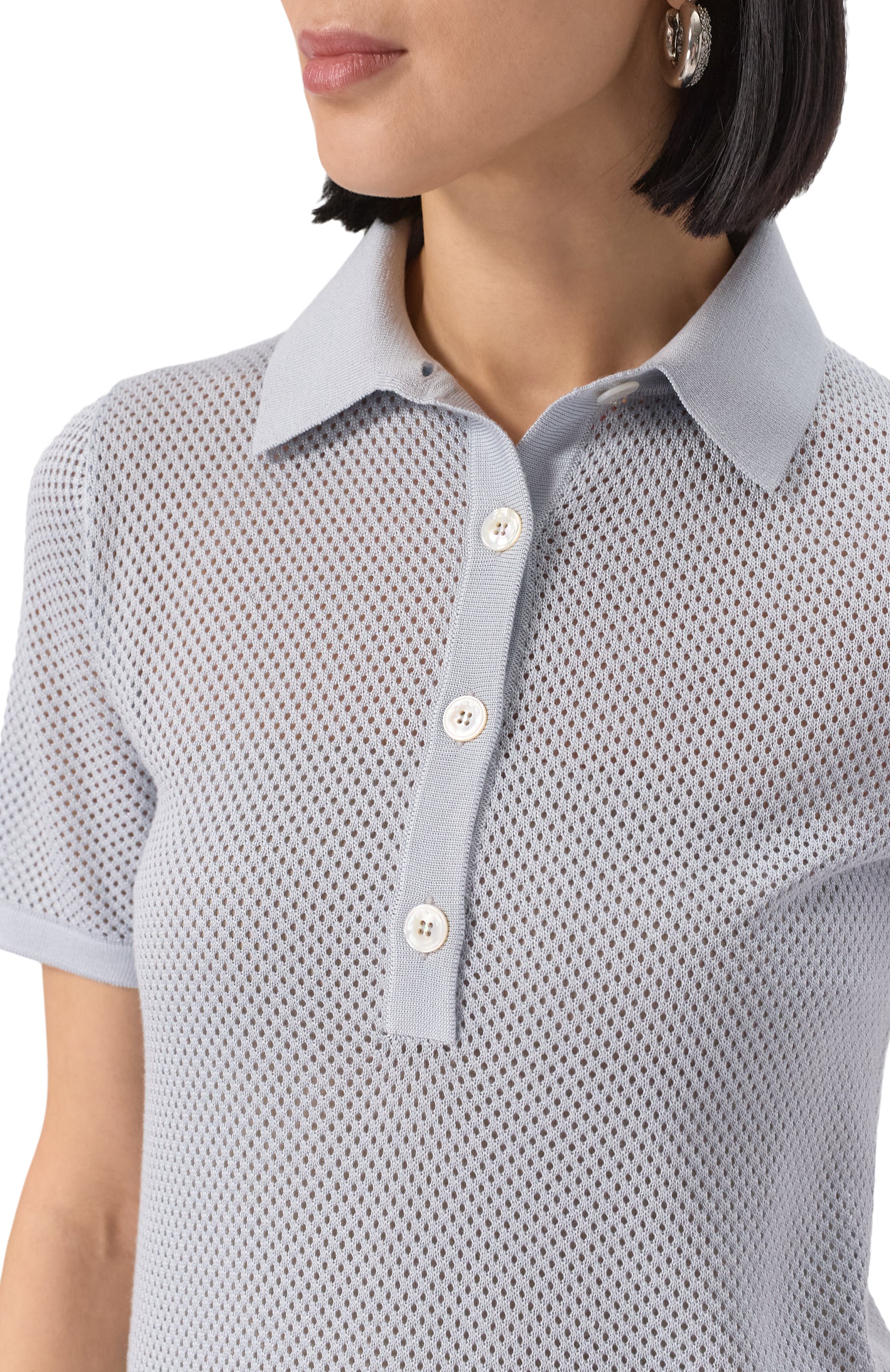 Шелковое поло KITON, арт. D5571406412, фото 5