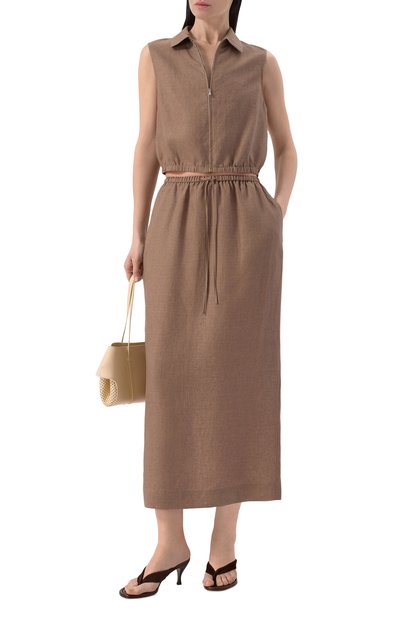 Женская льняная юбка 12 STOREEZ, арт. 137456