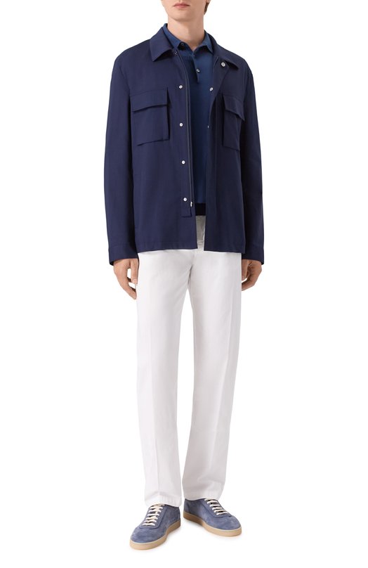 Хлопковые брюки Kiton UPNJS1K0600H02 Белый  UPNJS1K0600H02 Фото 2