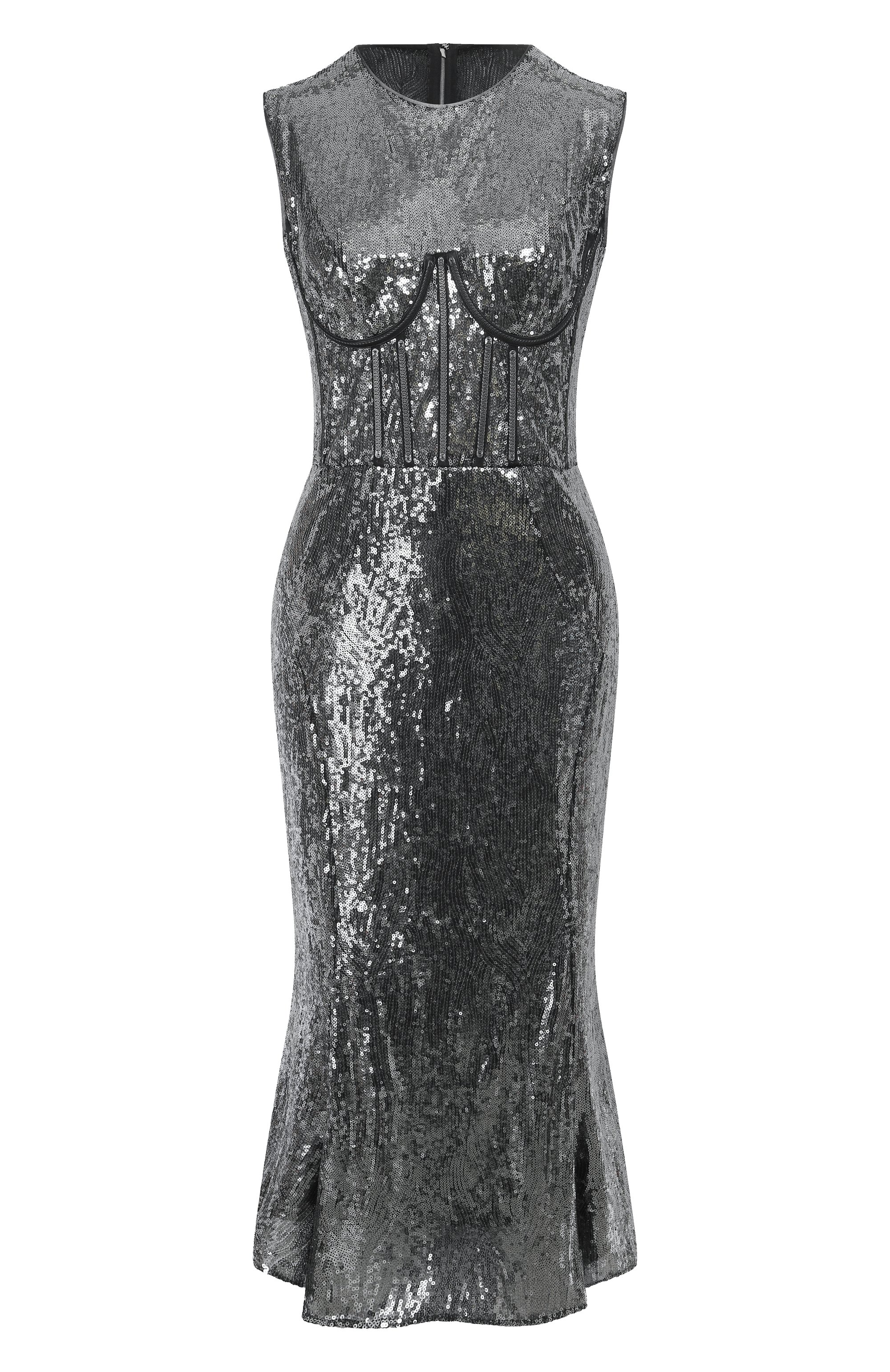 Плат ье с отделкой пайетками DOLCE & GABBANA, арт. I6GG2W/FLMK4, фото 1
