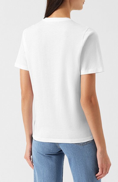 Хлопковая футболка с круглым вырезом и надписью STELLA MCCARTNEY, арт. 541834/SLW70, фото 4