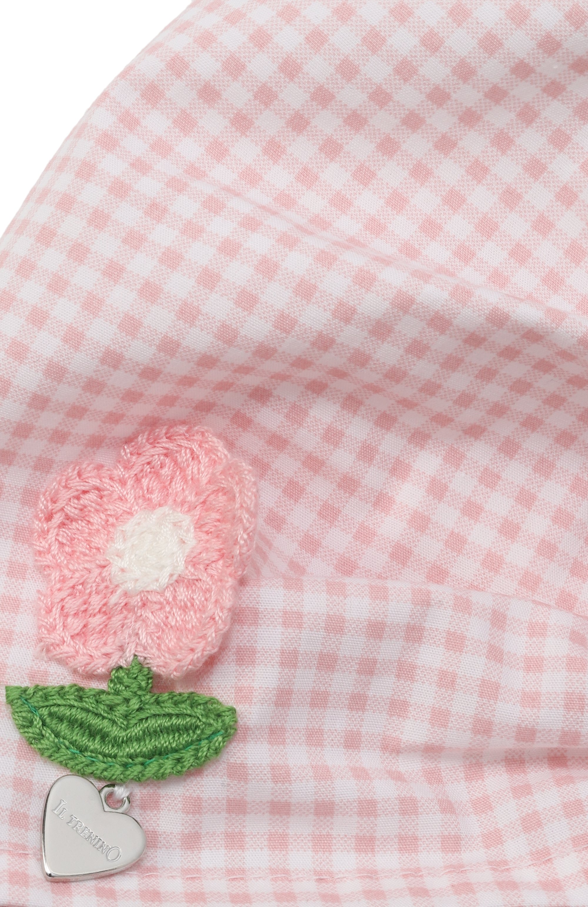 Хлопковая бандана на голову IL TRENINO светло-розового цвета по цене 4795 руб., арт. FB-5045, фото 3 Хлопковая бандана на голову IL TRENINO, арт. FB-5045, фото 3