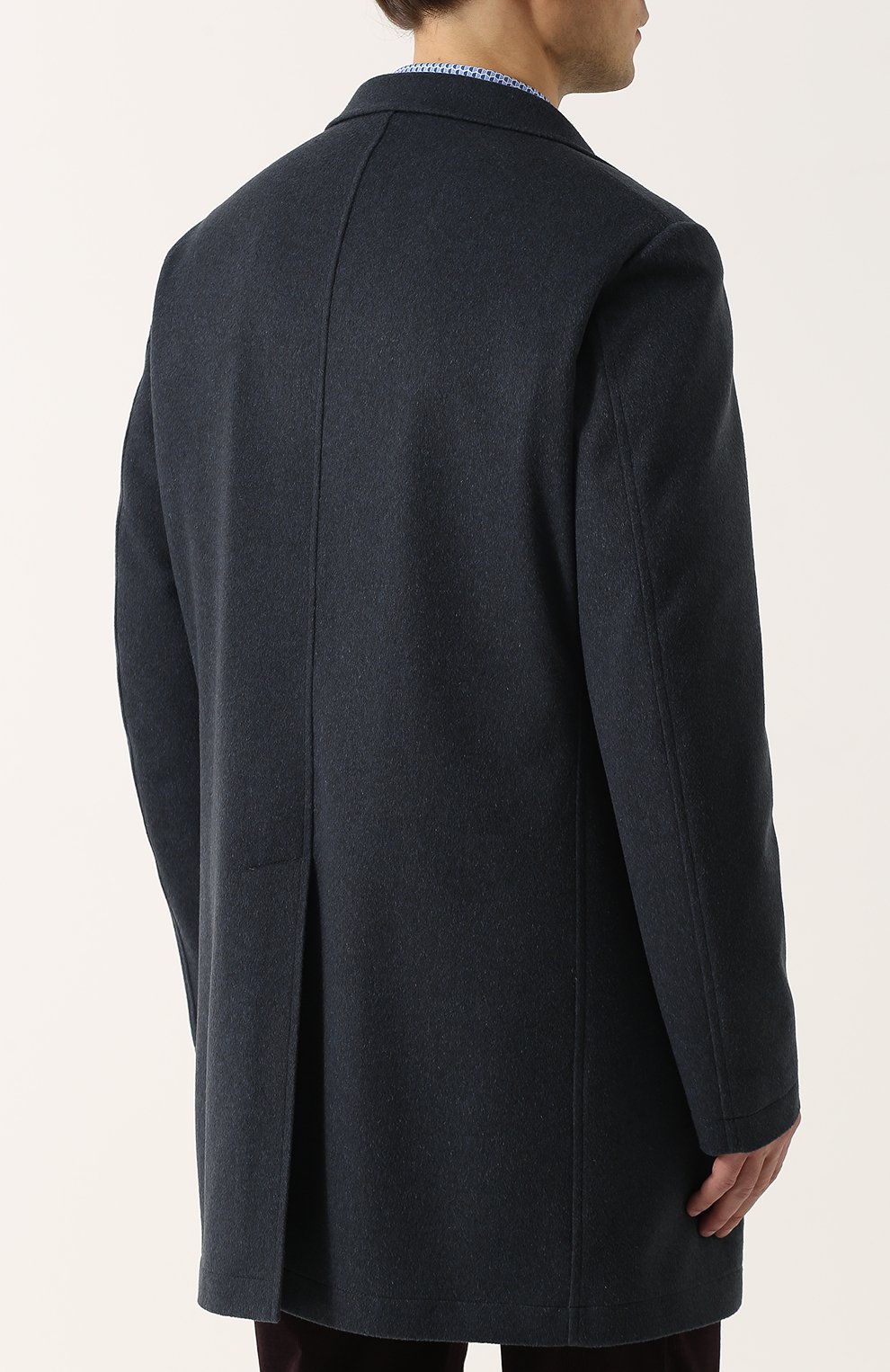 Однобортное пальто из шерсти викуньи с меховой подкладкой LORO PIANA, арт. FAG4531, фото 4