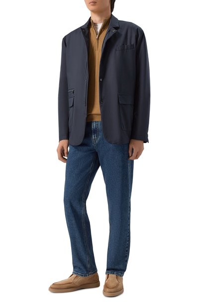 Замшевые ботинки detroit SANTONI бежевого цвета по цене 93150 руб., арт. MGDG17823SASKEAA, фото 2 Замшевые ботинки detroit SANTONI, арт. MGDG17823SASKEAA, фото 2