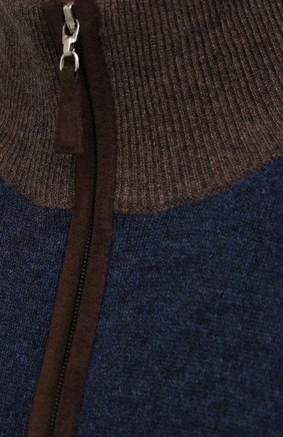 Кардиган из шерсти и кашемира GRAN SASSO темно-синего цвета по цене 44600 руб., арт. 55106/19669, фото 5 Кардиган из шерсти и кашемира GRAN SASSO, арт. 55106/19669, фото 5