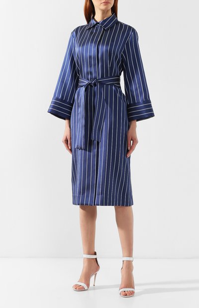 Атласное платье KITON, арт. D47311K09R23, фото 3