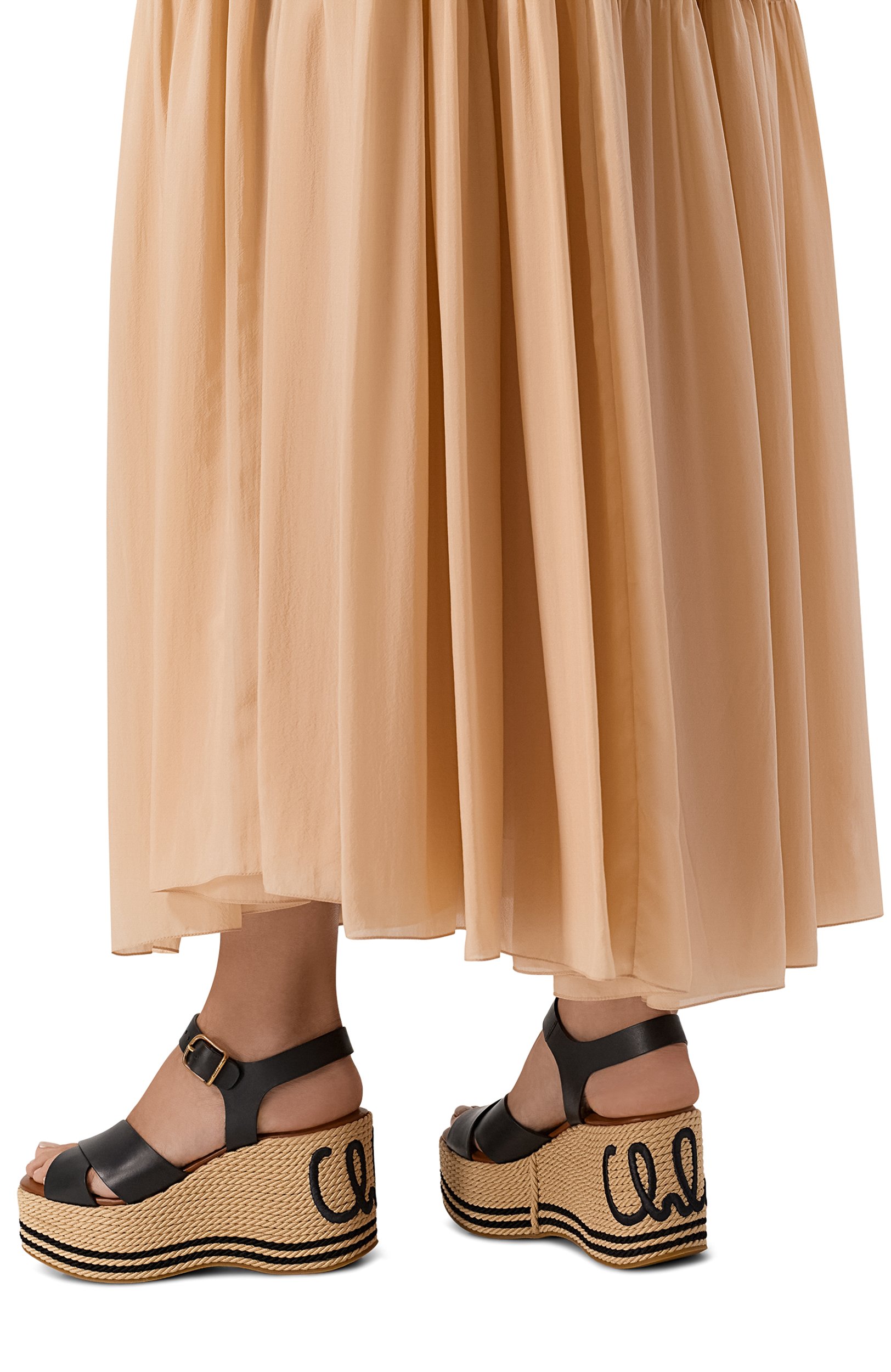 Кожаные босоножки chloé sand CHLOÉ, арт. CH26U18ZXJ, фото 2