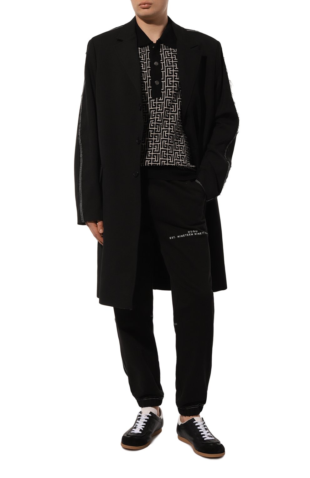 Поло из шерсти и льна BALMAIN, арт. CH1GB020/KB03, фото 2