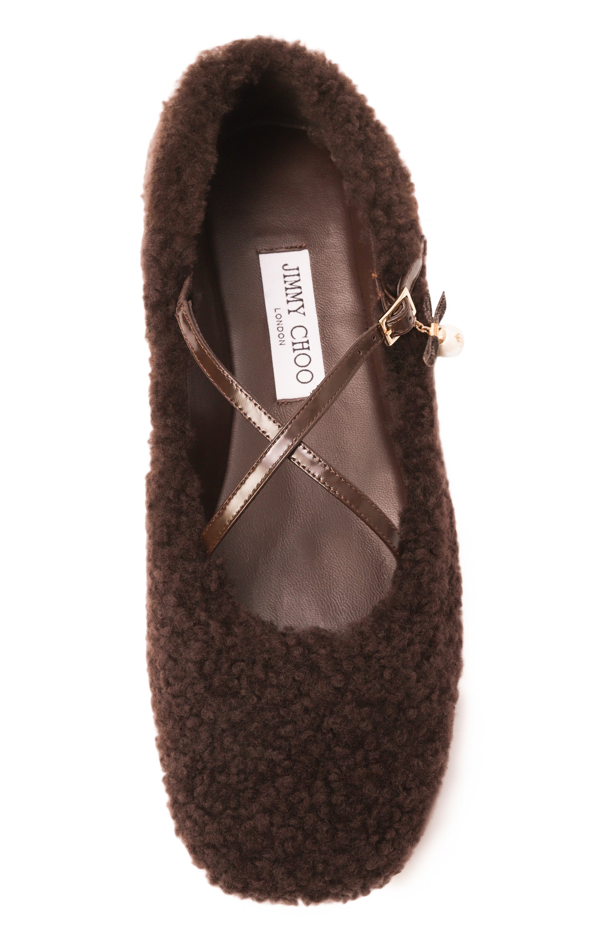 Балетки eleri из овчины JIMMY CHOO, арт. ELERI BALLERINA/S/QKA, фото 6