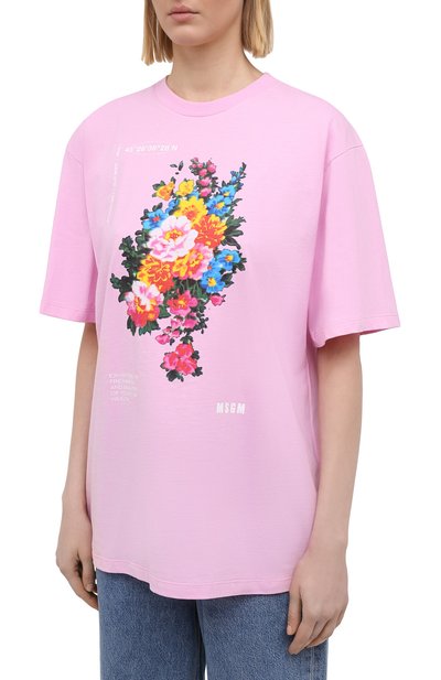 Хлопковая футболка MSGM, арт. 3041MDM161 217298, фото 3