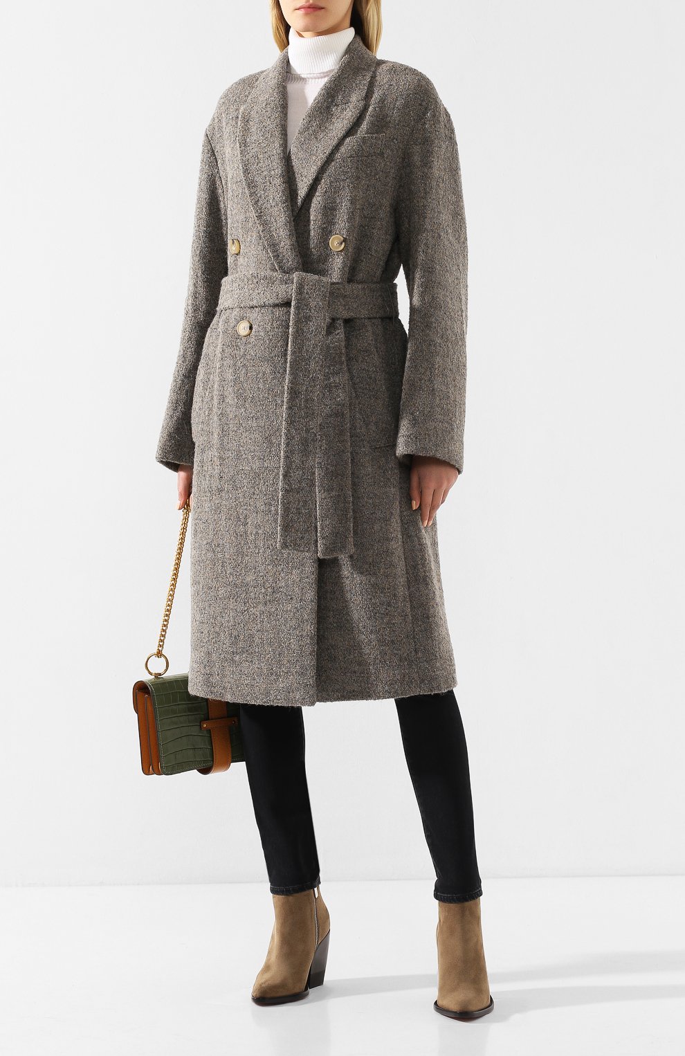 Пальто с поясом VINCE, арт. V631991234, фото 2