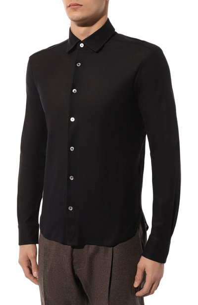 Хлопковая рубашка ZEGNA, арт. UC350A6/C754, фото 3