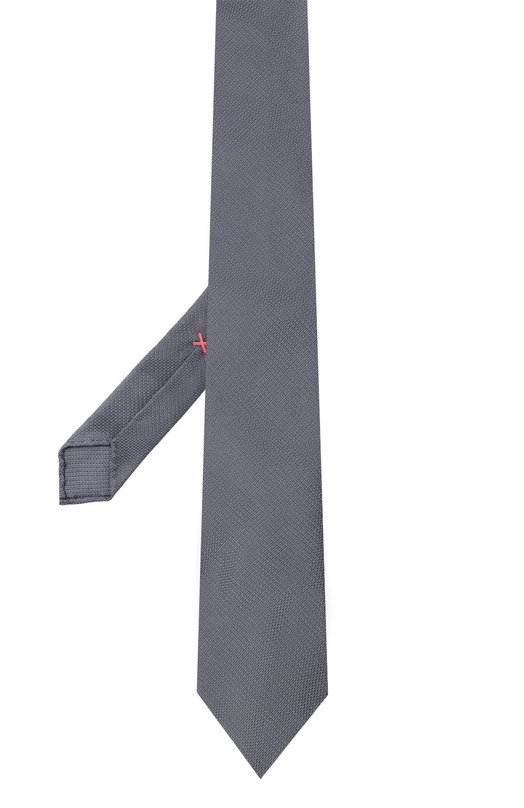 Шелковый галстук Brunello Cucinelli MX8760018 Серый  MX8760018 Фото 3