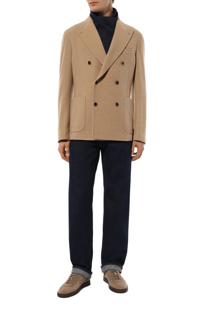 Шарф из хлопка и шелка GIORGIO ARMANI, арт. 745100/4R100, фото 5