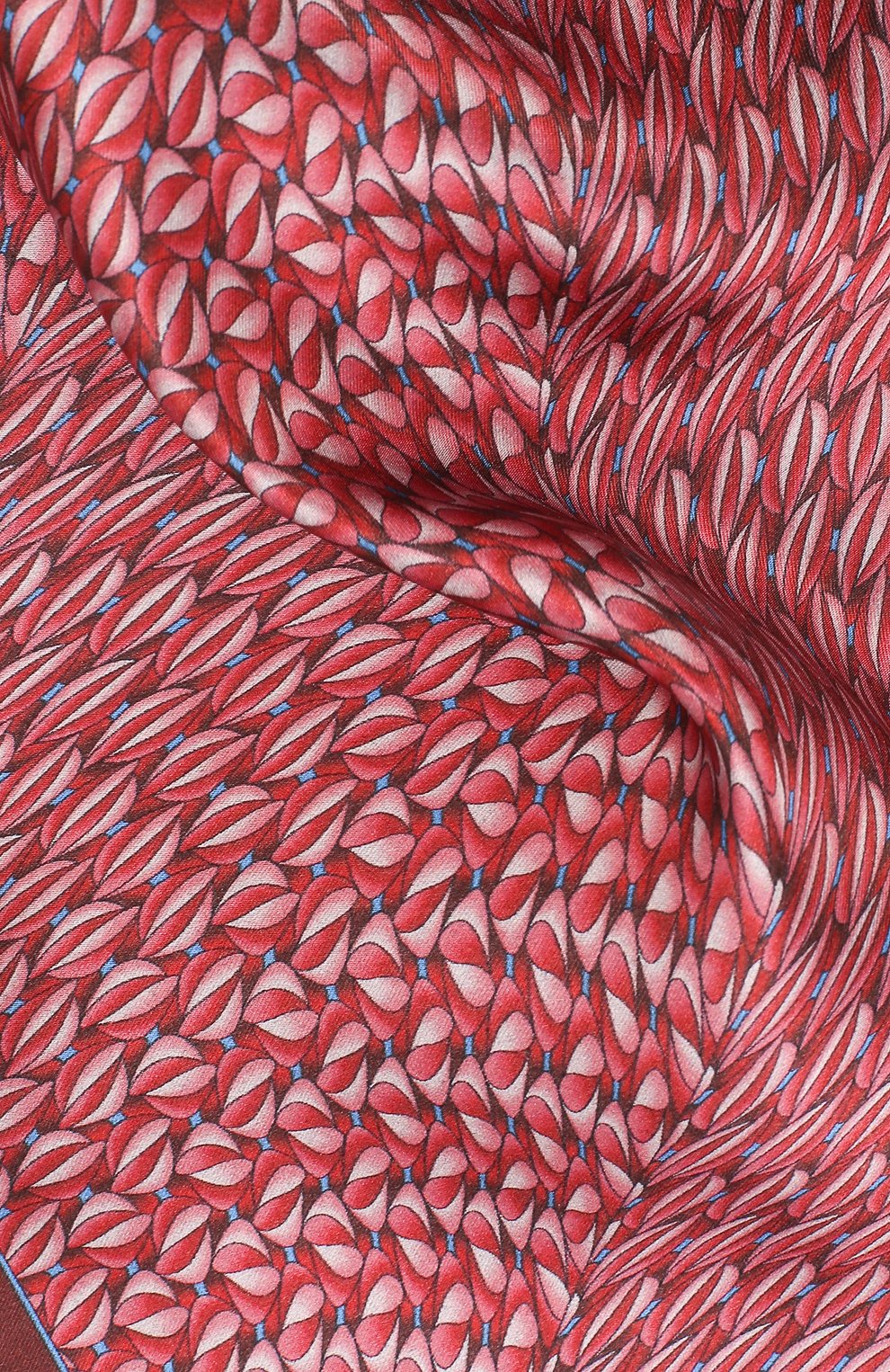 Шелковый платок ZILLI красного цвета по цене 8995 руб., арт. 50715/HANDKERCHIEFS, фото 2 Шелковый платок ZILLI, арт. 50715/HANDKERCHIEFS, фото 2