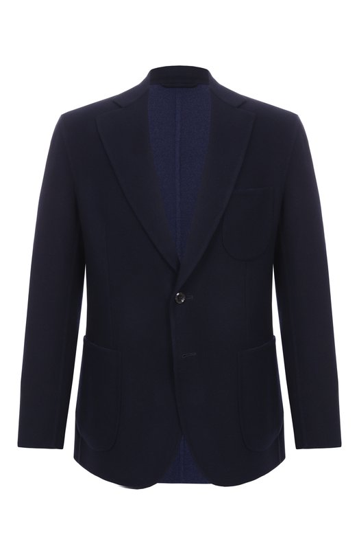 Шерстяной пиджак Stefano Ricci M1RSDB23T0/W0001P Синий M1RSDB23T0/W0001P