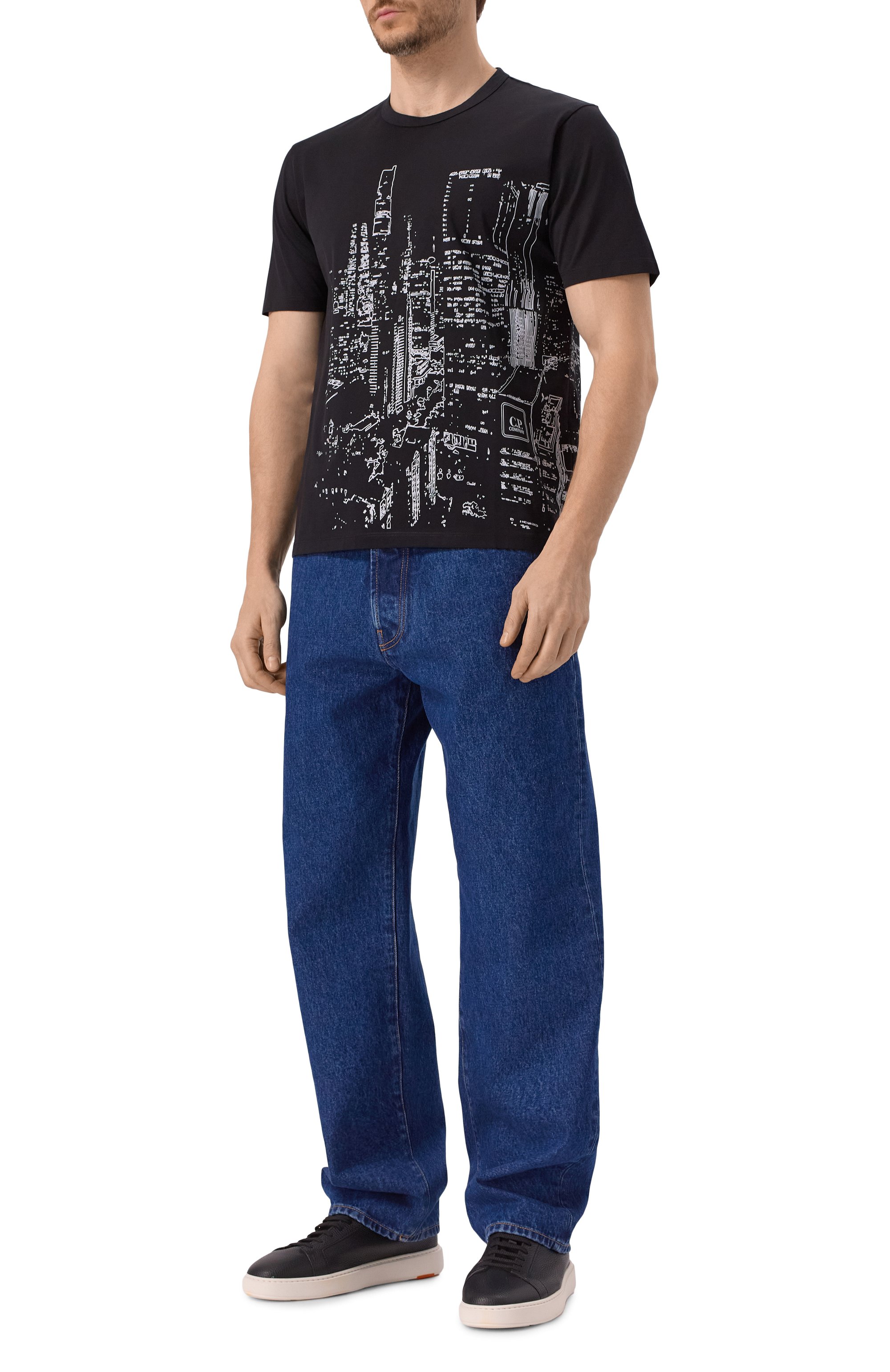 Хлопковая футболка C.P. COMPANY, арт. 18CLTS044A006370W, фото 2