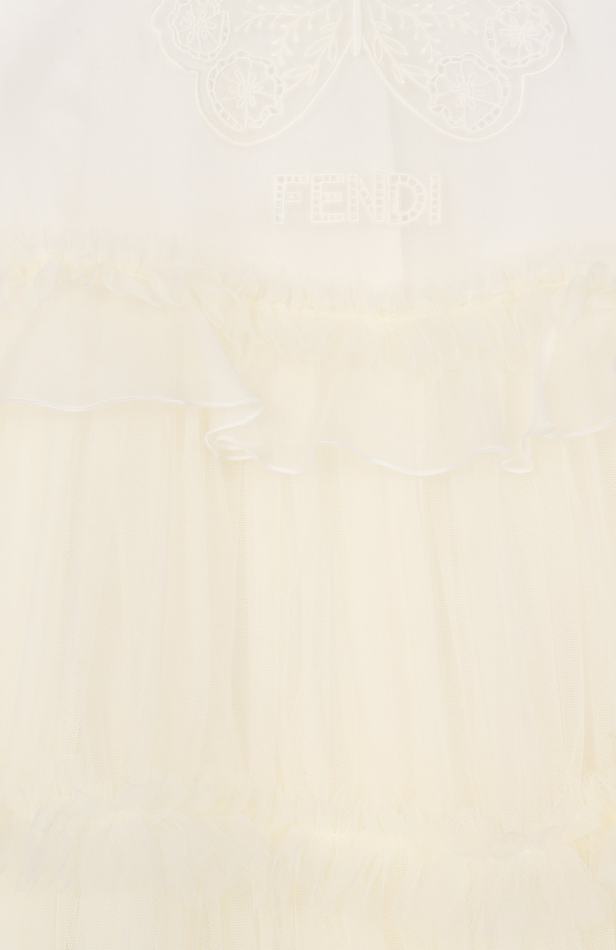 Шелковое платье FENDI кремового цвета по цене 112000 руб., арт. JFB859/AG20_001, фото 3 Шелковое платье FENDI, арт. JFB859/AG20_001, фото 3