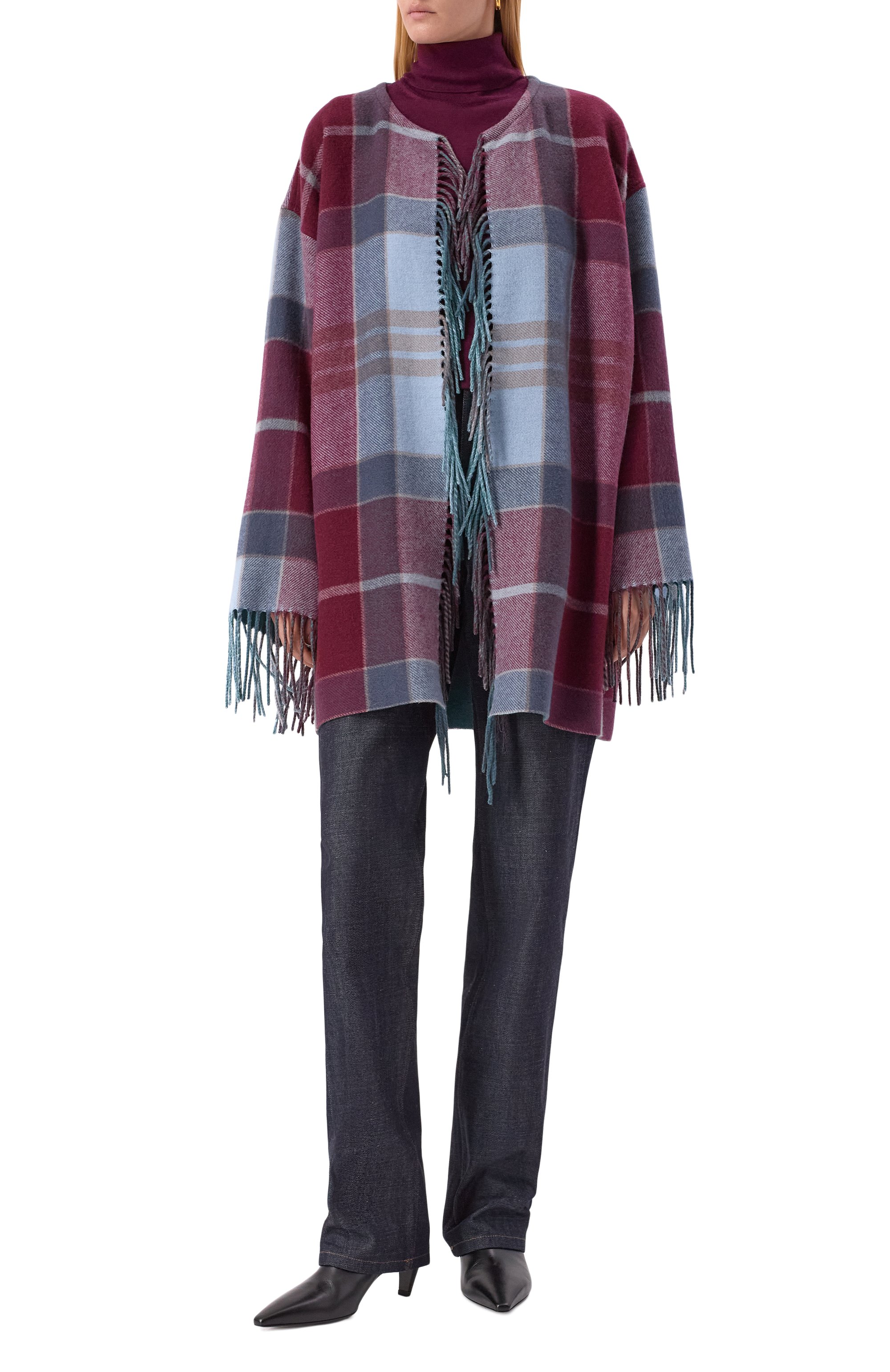 Кашемировое пончо COLOMBO, арт. S2105/5745-PL10, фото 2