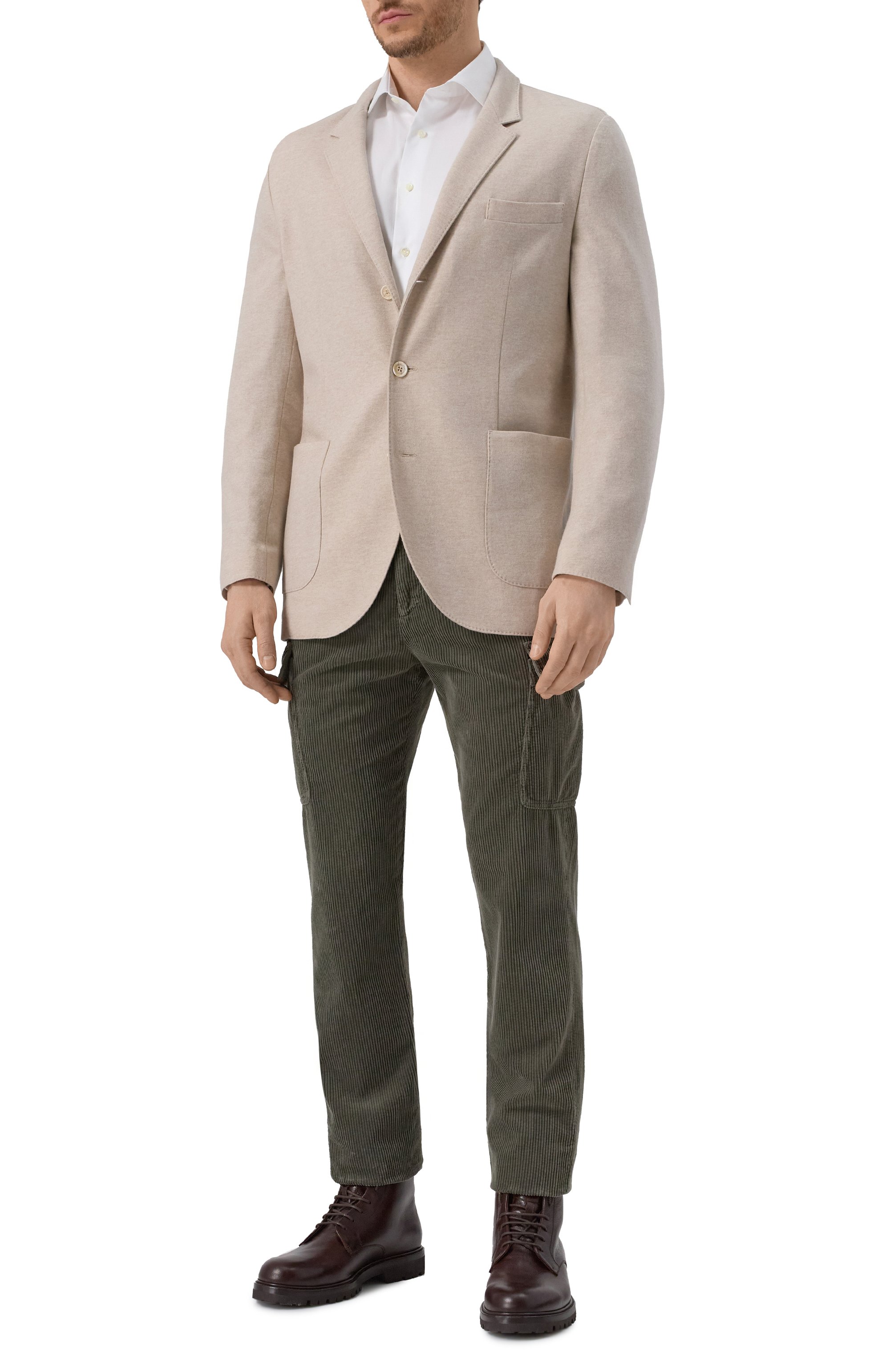 Кашемировый пиджак BRUNELLO CUCINELLI светло-бежевого цвета по цене 384500 руб., арт. ML8968J01, фото 2 Кашемировый пиджак BRUNELLO CUCINELLI, арт. ML8968J01, фото 2