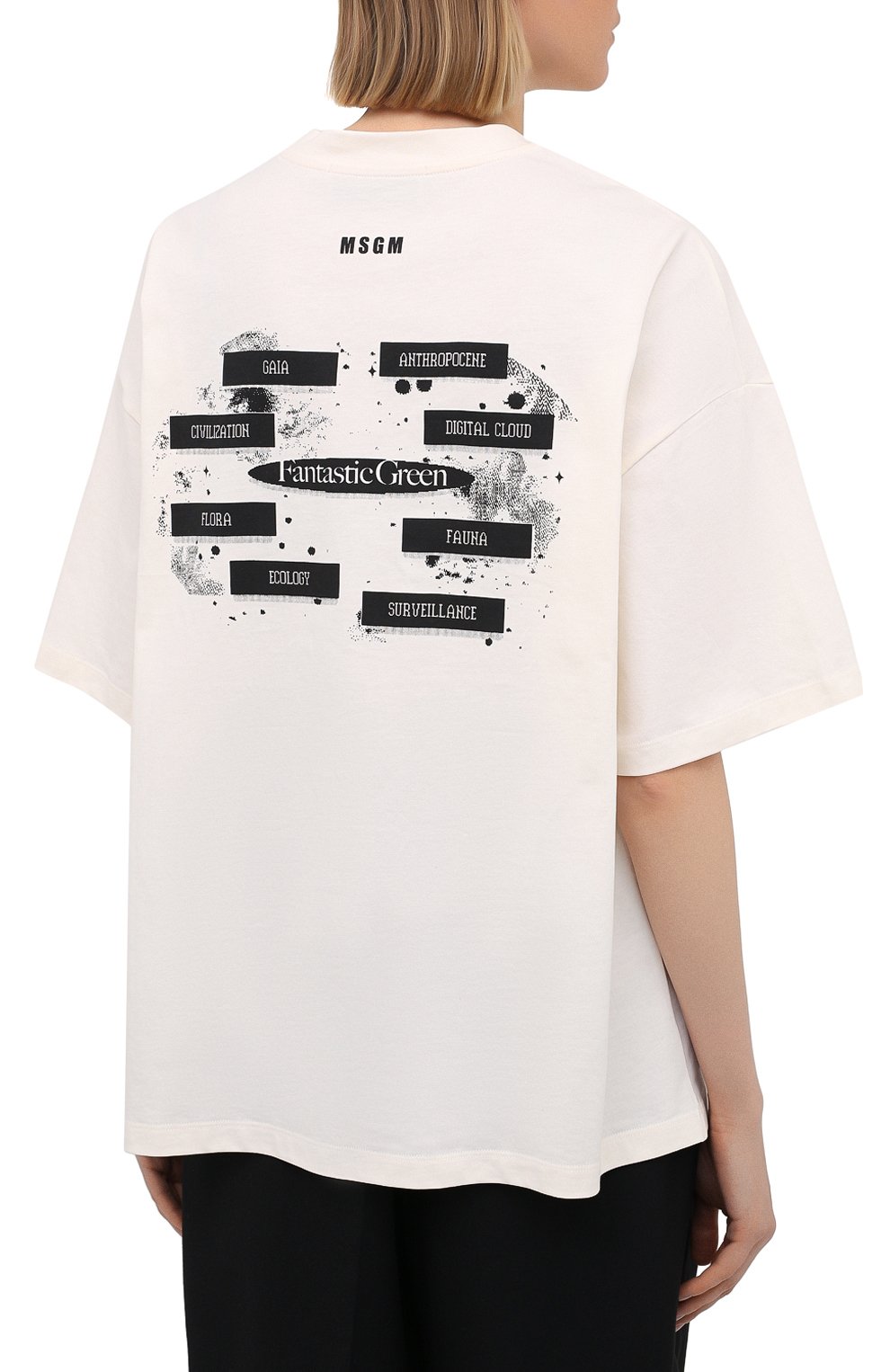 Хлопковая футболка MSGM, арт. 3042MDM290 217117, фото 4