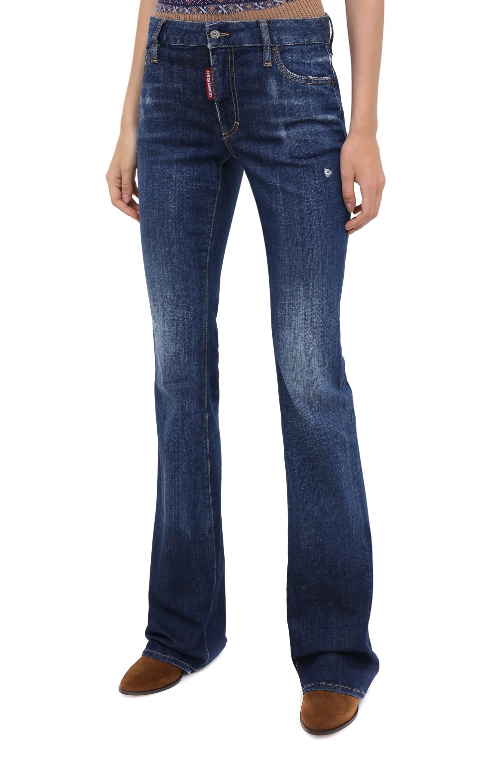 Джинсы DSQUARED2 синего цвета по цене 36350 руб., арт. S75LB0399/S30342, фото 3 Джинсы DSQUARED2, арт. S75LB0399/S30342, фото 3