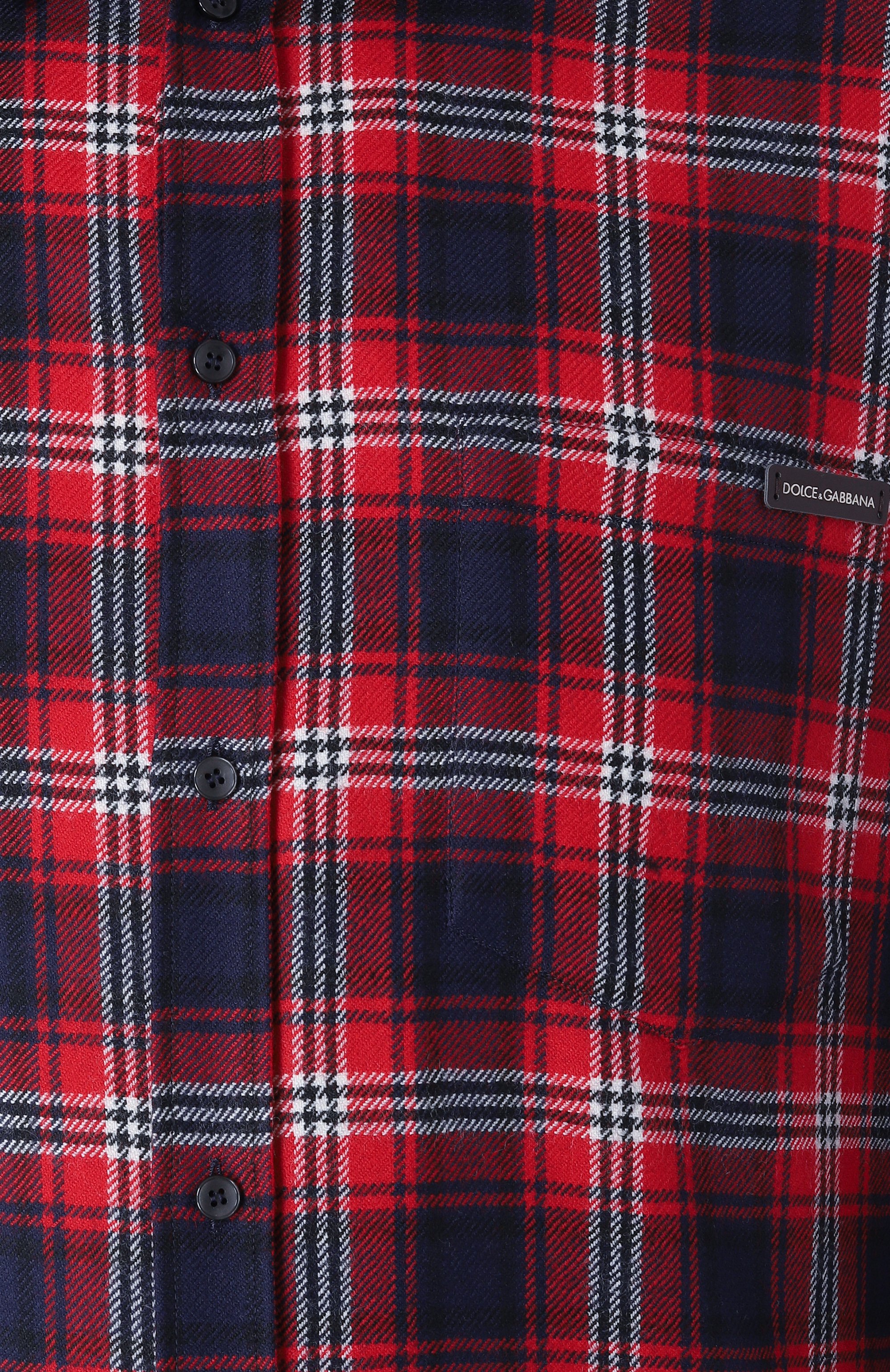 Шерстяная рубашка DOLCE & GABBANA, арт. G5JZ9T/FQ2H3, фото 6