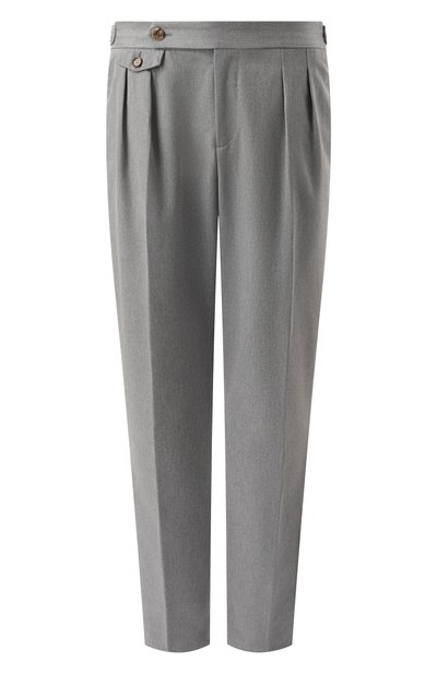 Мужские брюки из хлопка и шерсти BRUNELLO CUCINELLI, арт. ME262M5030