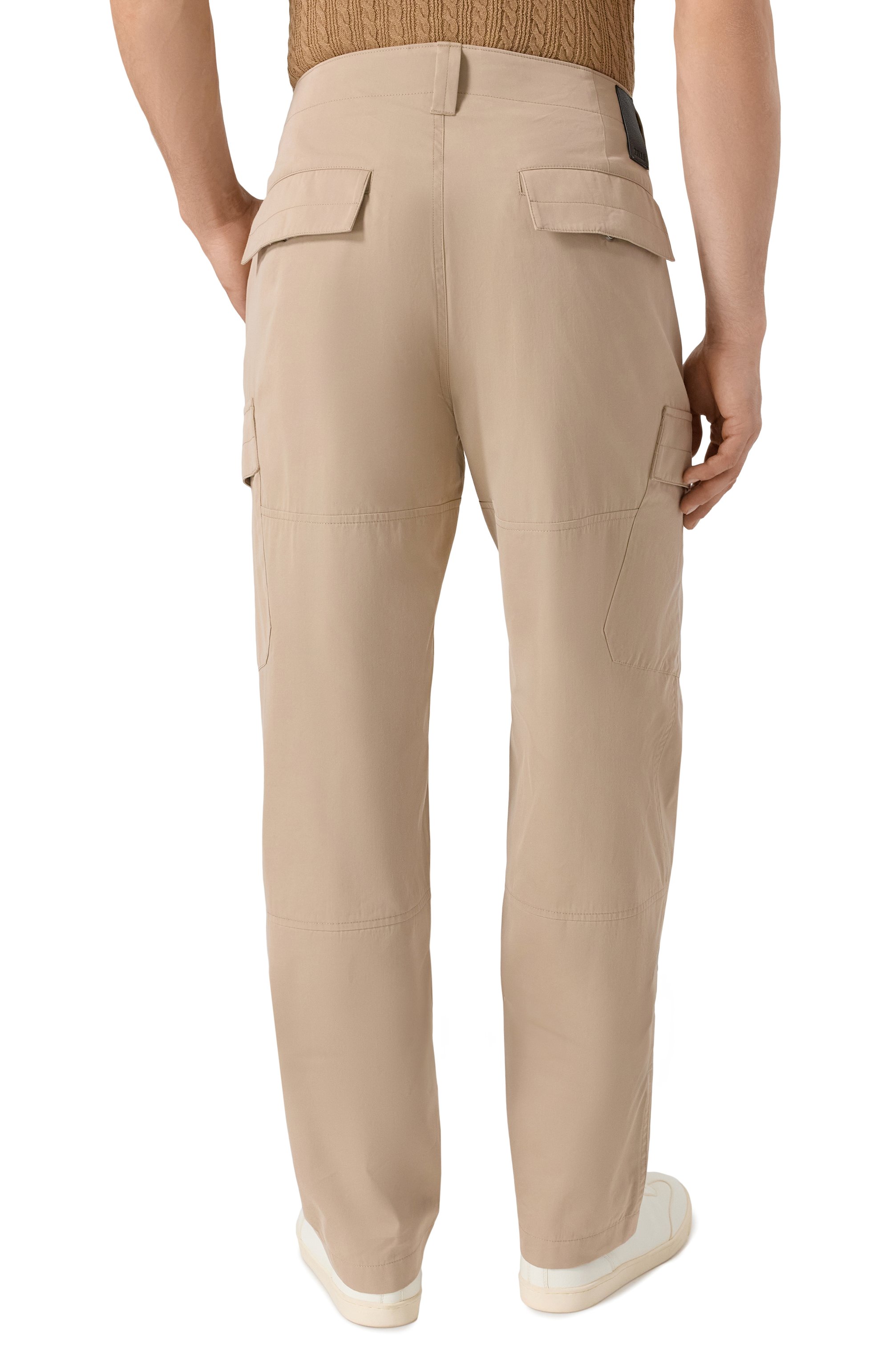 Брюки-карго из хлопка и шелка ZILLI бежевого цвета по цене 173000 руб., арт. CPPT09M010790043U, фото 4 Брюки-карго из хлопка и шелка ZILLI, арт. CPPT09M010790043U, фото 4