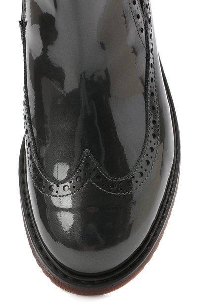 Кожаные ботинки MONTELPARE TRADITION серого цвета по цене 19950 руб., арт. MT14127/PIUMA/36-41, фото 4 Кожаные ботинки MONTELPARE TRADITION, арт. MT14127/PIUMA/36-41, фото 4