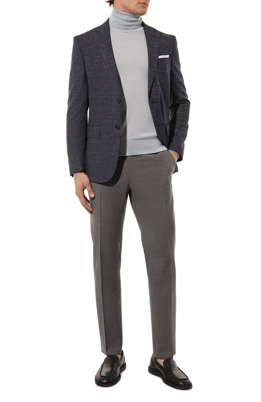 Водолазка из кашемира и шелка Zegna UCJ00A6/120 Голубой  UCJ00A6/120 Фото 2