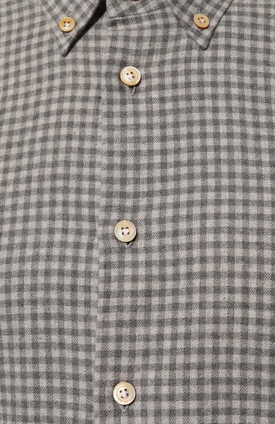 Хлопковая рубашка KITON, арт. UCIH0864302, фото 5