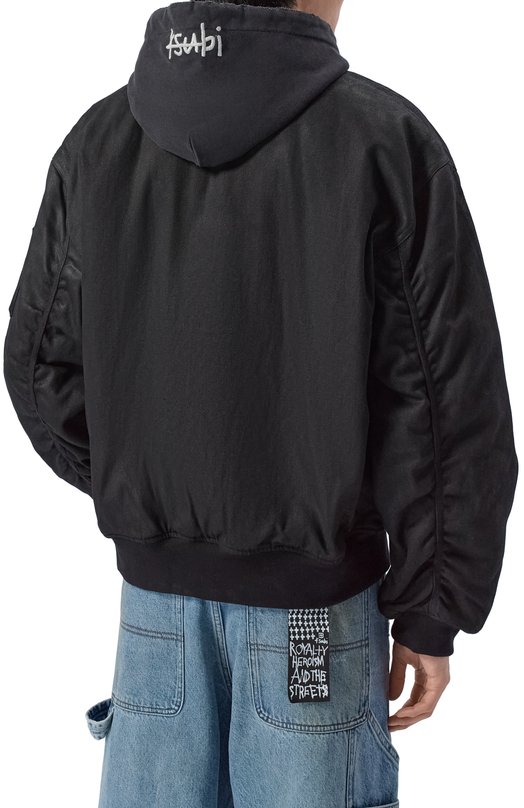 Хлопковый бомбер Ksubi MPS26JK003 Чёрный  MPS26JK003 Фото 4
