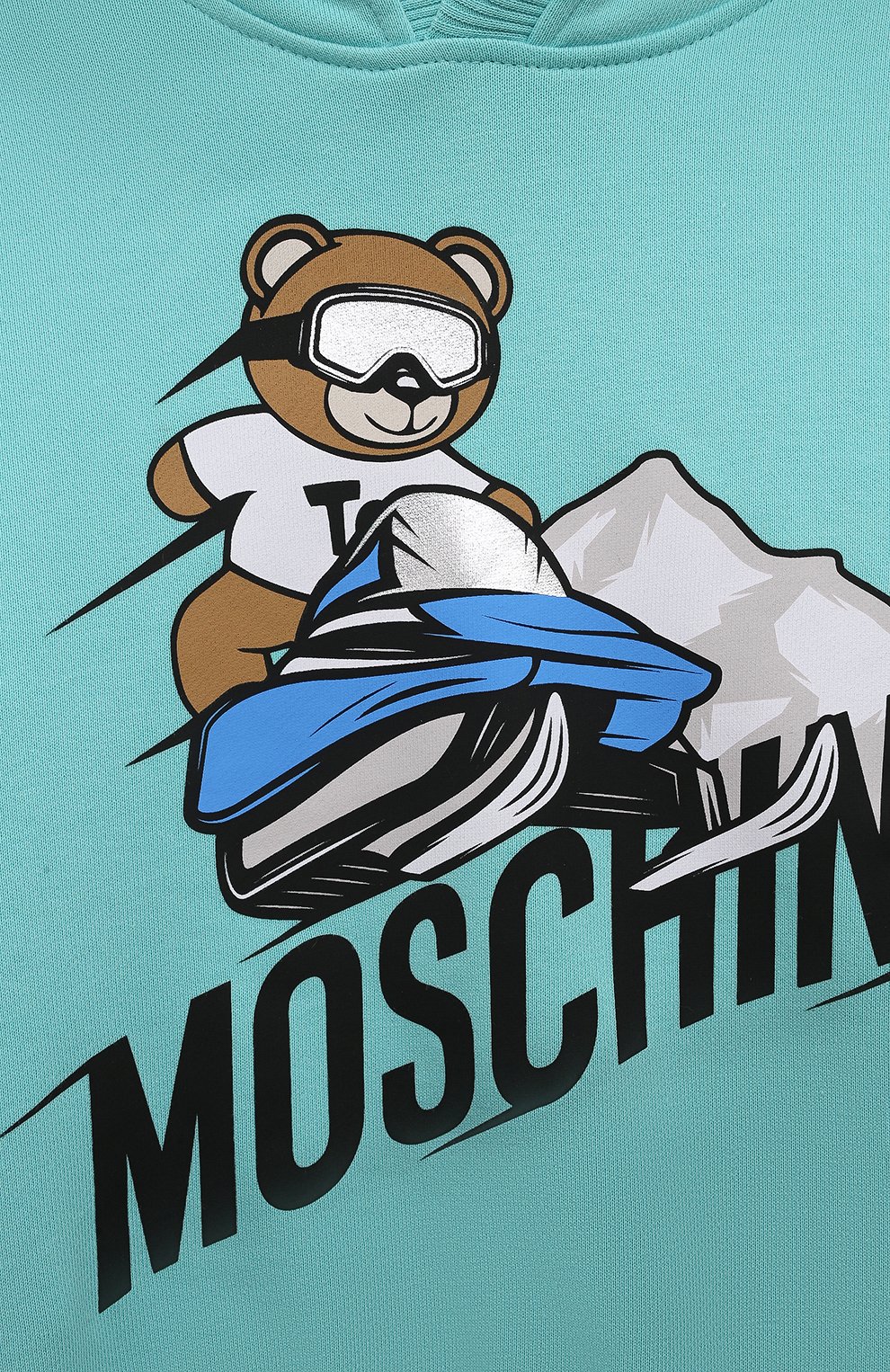 Хлопковое худи MOSCHINO, арт. HMF07B/LCA21/10A-14A, фото 3