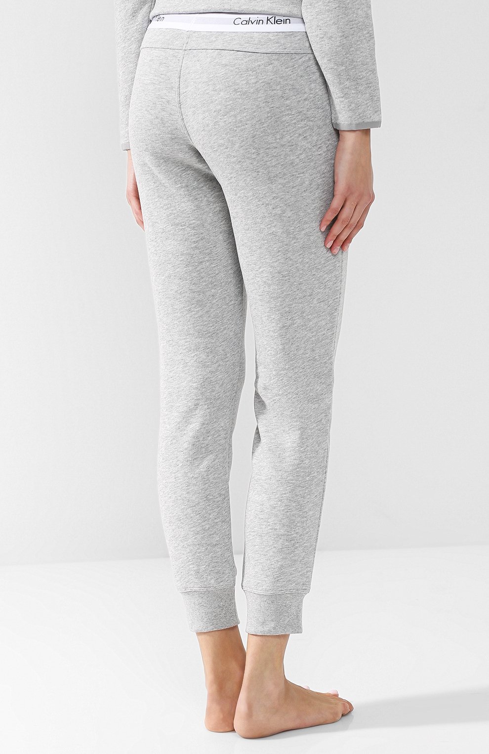 Хлопковые джоггеры с эластичным поясом CALVIN KLEIN, арт. QS5716E, фото 4